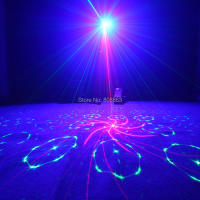 ESHINY Remote R&G Laser 24 Patterns Projector Effect Light Blue Led Bar DJ Dance Shop Holiday Disco Family Party Show T122D3 - details 18