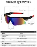 Gafas de Sol para hombre, Gafas deportivas para exteriores, Gafas para bicicleta, Gafas de sol a prueba de Viento, Gafas de ciclismo, Gafas de Sol para Mujer 9206 - details 1