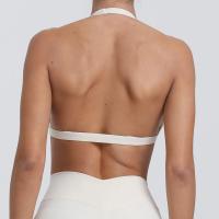 Top deportivo con escote en V profundo para mujer, sujetador Halter con espalda abierta para Yoga, almohadillas para el pecho desmontables, Top corto de entrenamiento, Fitness, Pilates - details 19