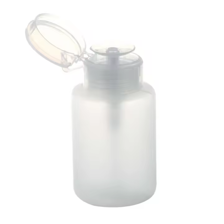 Dispensador de botellas de plástico para esmalte de uñas, removedor de botellas, color blanco, 150ml - 1