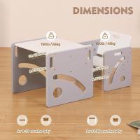 Silla de Mesa Ajustable para Bebés de 1-3 Años Fácil de Montar Ideal para Leer/Comer/Jarjar Gris - details 4