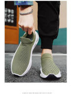 Zapatillas de deporte de moda de los hombres de malla transpirable Flyweave suela suave estiramiento al aire libre zapatos casuales zapatos para correr - details 10