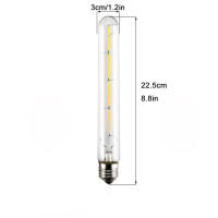 Bombilla de filamento LED T185, T225, T300, 2700K, 2W, 4W, 6W, led edison, tubo de ensayo largo, lámpara retro, bombilla LED vintage lineal - details 13