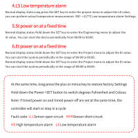 Regulador de termostato LED Digital, controlador de temperatura de refrigeración y calefacción, interruptor de tiempo, relé de Control, ZFX-W2141, CA de 220V - details 7