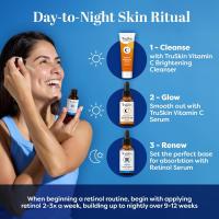 TruSkin Face Serum Duo – Suero de vitamina C y retinol para el rostro – Set de regalo para el cuidado de la piel antienvejecimiento para mujeres – Ayuda a mejorar la apariencia de líneas finas y arrugas para una piel más suave, 1 fl oz, 2 botellas - details 5