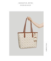 FOXER-Bolso de mano de cuero sintético para mujer, bolsa de hombro de gran capacidad, a la moda, para oficina - details 12