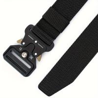 Cinturón táctico para hombre para caza al aire libre, cinturón multifuncional para combate y supervivencia, cinturón deportivo de nailon de lona de alta calidad para hombre - details 4