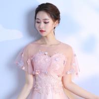 Chal elegante de tul para novia, capa suave para baile de graduación y noche, accesorios de boda - details 4