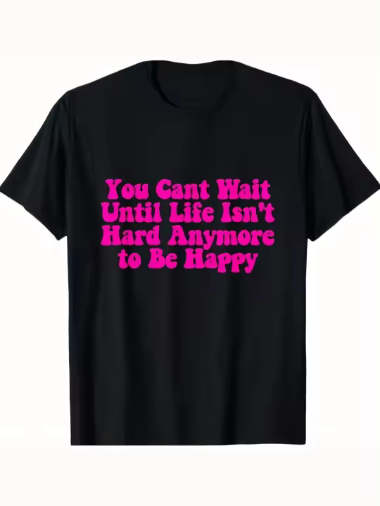 Camiseta to Be HappyRegalo para papá Manga corta con cuello redondo suave y cómoda - 230 g - 1