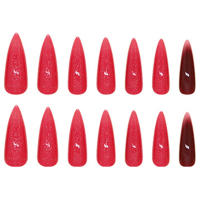 Uñas postizas largas con pegamento, fácil de pegar, encantadoras uñas postizas para manicura DIY en casa - details 0