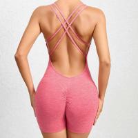 Ropa de mujer, tops, ropa deportiva, conjunto de ropa deportiva, bolsa de yoga, mono, sujetador para exteriores, mono ancho de una pieza para gimnasio 2024 - details 42