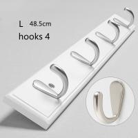 Ganchos de madera para colgar ropa, Perchero de bambú, decoración del hogar, cocina y baño, 3, 4 unidades - details 12