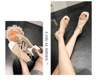 Sandalias Planas de Diamante Llamativo Estilo de Hada con Tacón Grueso Tamaño Pequeño - details 19
