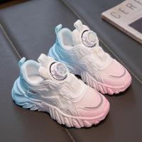 Zapatos para niñas Zapatillas con botón giratorio Suela suave Zapatos de malla transpirable antideslizantes Zapatos para correr para niños de primavera y otoño - details 3