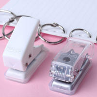 Mini Perforadora Individual Portátil Herramientas de Sujetación de Documentos para Oficina y Estudiantes Adecuada para Scrapbooking y Perforación de Agujeros en Papel - details 5