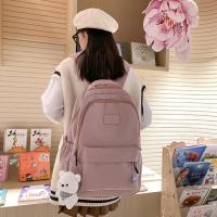 Mochila impermeable de alta capacidad para mujer, morral escolar para ordenador portátil, bonita bolsa de viaje para libros, a l - details 8