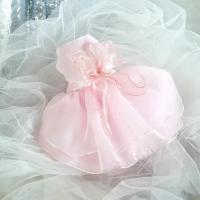 Elegante Vestido de Princesa para Perros Pequeños Ropa de Mascota Blanca para Bodas, Fiestas de Baile, Cachorros, Gatos - details 5