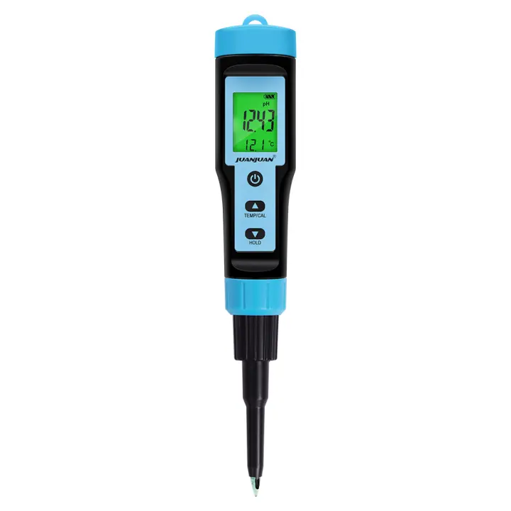 Medidor de PH de alimentos Digital LCD, medidor de masa de alimentos, Sensor de alta precisión, probador de acidez de temperatura para tierra, cosméticos, alimentos, queso, carne, fruta - 1
