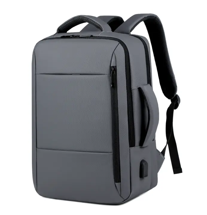 Mochila de gran capacidad para hombre, bolsa para ordenador portátil con carga USB, resistente al agua, para viaje de negocios - 1