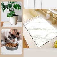 Alfombrilla de secado de platos blanca, esterilla de piedra antideslizante superabsorbente, tecnología de secado rápido, 1 piezas - details 1