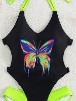 Bañador de una pieza para mujer, Monokini de realce, ropa de playa adelgazante, traje de baño de verano - details 6