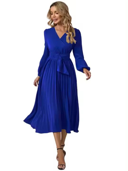 Vestido Largo de Crochet de Alta Calidad Estilo Coreano de Moda para Mujeres - 1