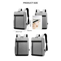 Mochila De Negocios Para Portátil Con Gran Capacidad Multifuncional USB Cargador Impermeable Para Hombres Mochila Casual Con Espalda De Película - details 1