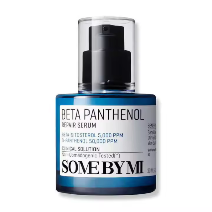 SOME BY MI Beta-Pantenol 1,01 oz, 30 ml Suero hidratante de ácido hialurónico para la cara Reparación diaria de barrera Fórmula calmante con - 1