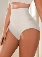 Braguitas de yoga sin costuras de cintura alta para mujer, control del abdomen, diseño minimalista de color sólido, adecuadas para fitness y ropa informal. - details 16