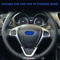 Pegatinas Brillantes de Cubierta de Botón de Volante para Ford Ecosport 2013-2017 - details 0