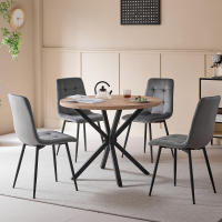 EGOONM-sillas tapizadas para comedor, asientos de diseño con respaldo, asiento de terciopelo, marco de Metal para cocina y sala de estar, 2/4 unidades - details 10