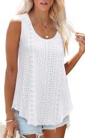 BUNO-2025 Novedad de verano, camisas para mujer, cuello redondo, sin mangas, Color sólido, camisetas sin mangas informales holgadas, blusas blancas para fiesta en la playa, camisas para mujer - details 42
