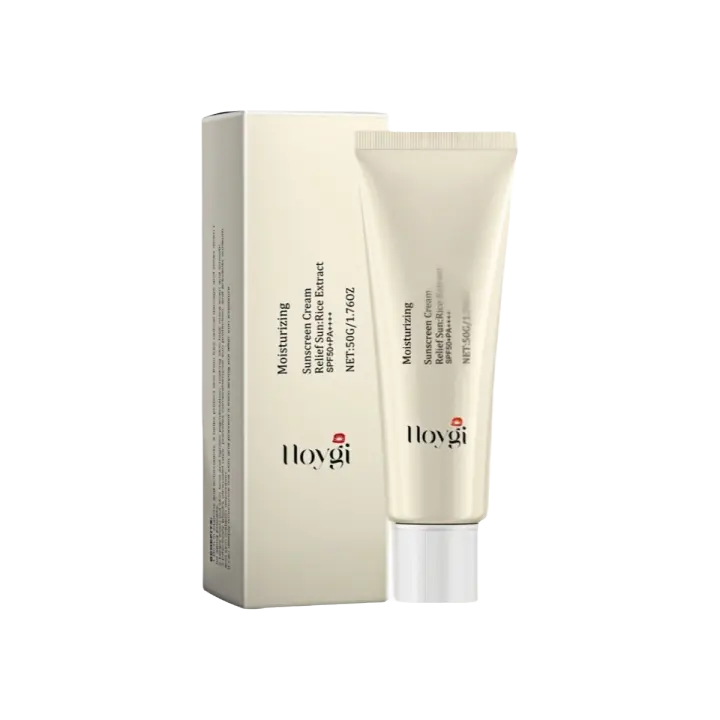 Crema Blanqueadora de Piel con Protección Solar SPF50+ Bloqueador Solar de Arroz Coreano Probiótico - 1