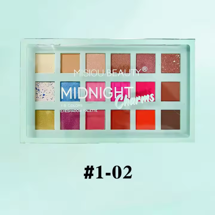 Maquillaje de Halloween Sombra de ojos de color tierra Paleta de sombras de ojos multicolor con brillo fino mate europeo y americano Exportación de 18 colores - 1