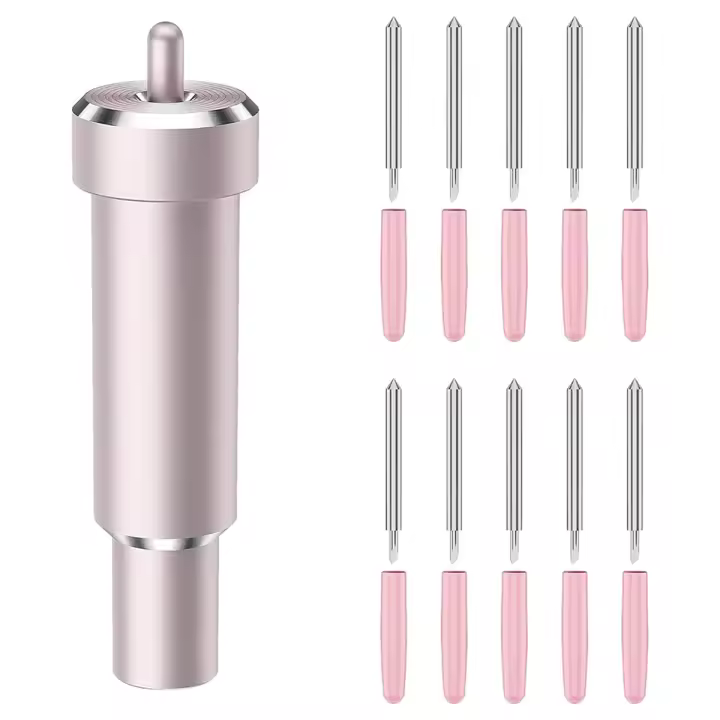 Cuchilla de corte profundo para Cricut Maker 3/Maker/Explore 3/Air 2/Air/One/Venture, hoja de punto profundo de 60 ° y carcasa - 1