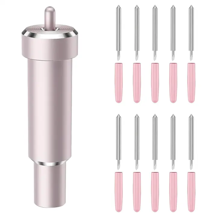 Cuchilla de corte profundo para Cricut Maker 3/Maker/Explore 3/Air 2/Air/One/Venture, hoja de punto profundo de 60 ° y carcasa - 1