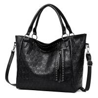 Bolso De Mano Grande De Cuero PU Con Estampado De Cráneo Punk Y Estacas Bolso De Hombro Gótico Para Mujer Bolso Transversal De Moda - details 6