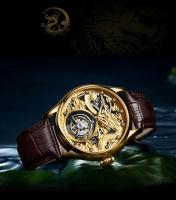 Reloj Mecánico de Tourbillon Premium Aesop Auténtico Dial de Dragón de Zafiro para Hombres - details 0