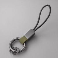 LLavero de piel de cuero de aleación, llavero colgante de cintura de cuero multifuncional antipérdida, soporte de mosquetón, estilo de negocios - details 5