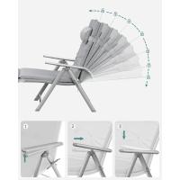 con colchón de 6 cm de Grosor, reposacabezas extraíble, de Aluminio antióxido, Transpirable, reclinable, - details 1