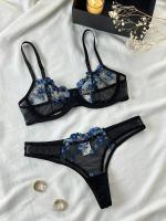 Babydoll de encaje bordado erótico, lencería Sensual de encaje, conjunto de sujetador 2024 para mujer, ropa interior íntima, disfraces sexys, conjunto de sujetador y bragas - details 5