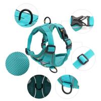 Arnés de tracción con rayas reflectantes para mascotas, antitirones conjunto de cuerda, Collar de perro, correa de pecho - details 21