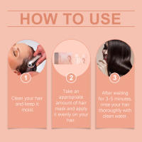 Reparación Nutre, repone, repara el cabello seco y encrespado, mascarilla capilar suave, brillante y que controla la grasa - details 3