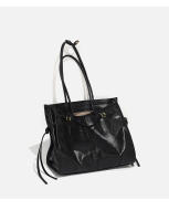 Nueva moda de las mujeres bolso de mano estilo fresco picante aceite cera cuero gran capacidad versátil bolso de hombro mensajero. - details 20