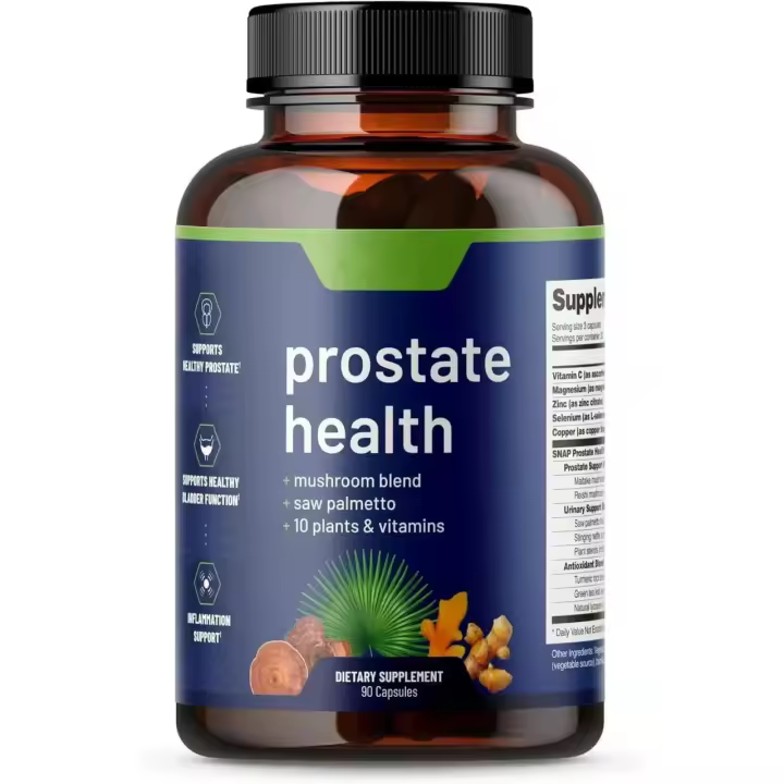 90 cápsulas para la salud de la próstata, soporte natural para el bienestar masculino - 1