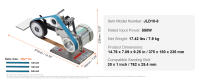 Lijadora amoladora de banda SucceBuy: Velocidad variable, VFD, 3 moldes de pulido, 3 correas de lijado. - details 6
