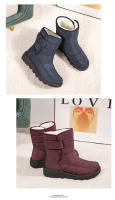 Botas de nieve de algodón para mujer, botas altas impermeables, antideslizantes, novedad de 2024 - details 13