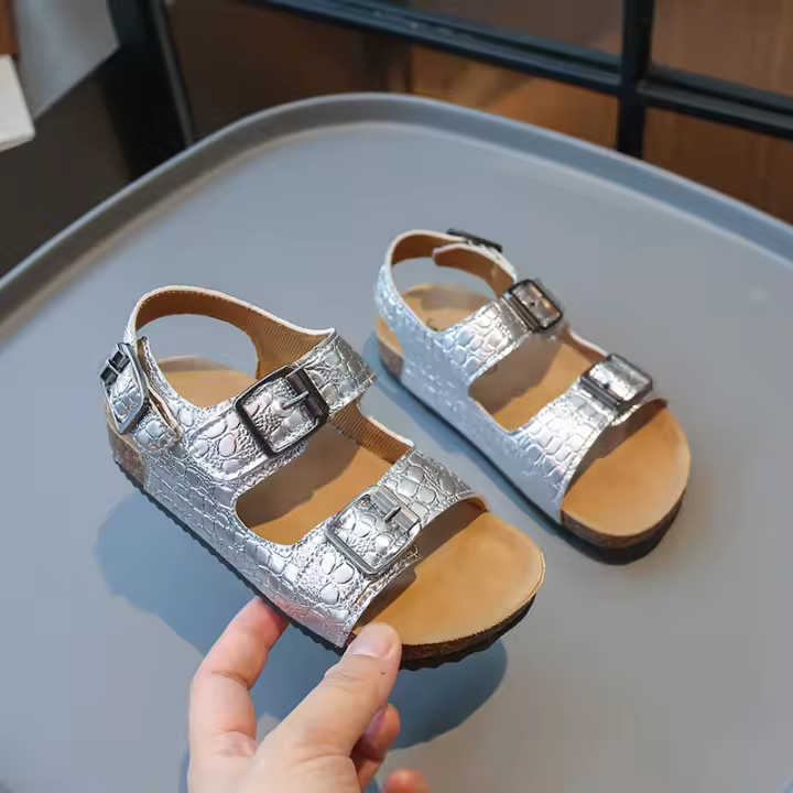 Sandalias de verano para niños, zapatos de moda para niños, sandalias de playa para niños, dedos abiertos, suaves, sandalias de alta calidad para estudiantes, 26-36, 2024 - 1