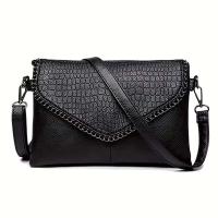 Bolso negro para mujer, bolso cruzado informal para mujer con hombro de PU, cartera - details 0