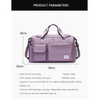 Bolsa de viaje de gran capacidad Weekender bolsas de Lona de noche with Para Zapatos bolsas de fitness Deportivo para Mujeres - details 11